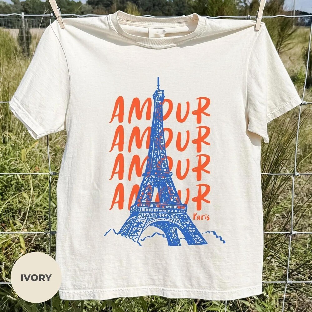 Paris Shirt, Eiffel Tower Graphic Tee, French Travel Shirt